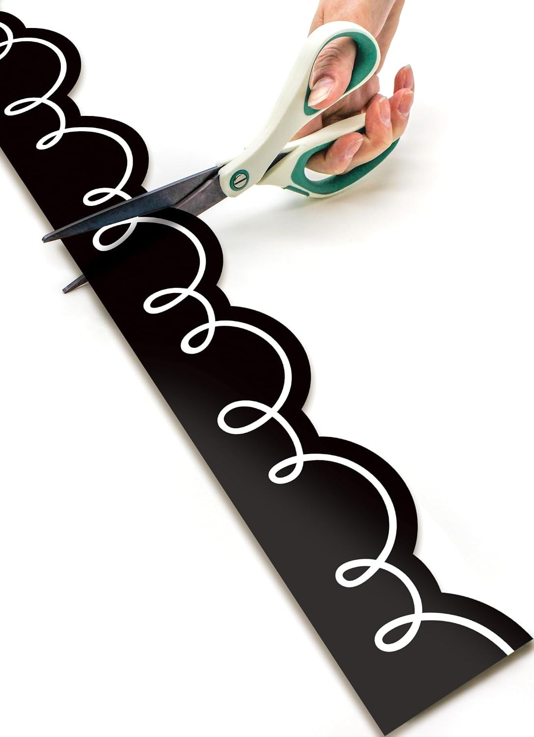 Teacher Created Resources Black/White Squiggles Border Trim - 50ft