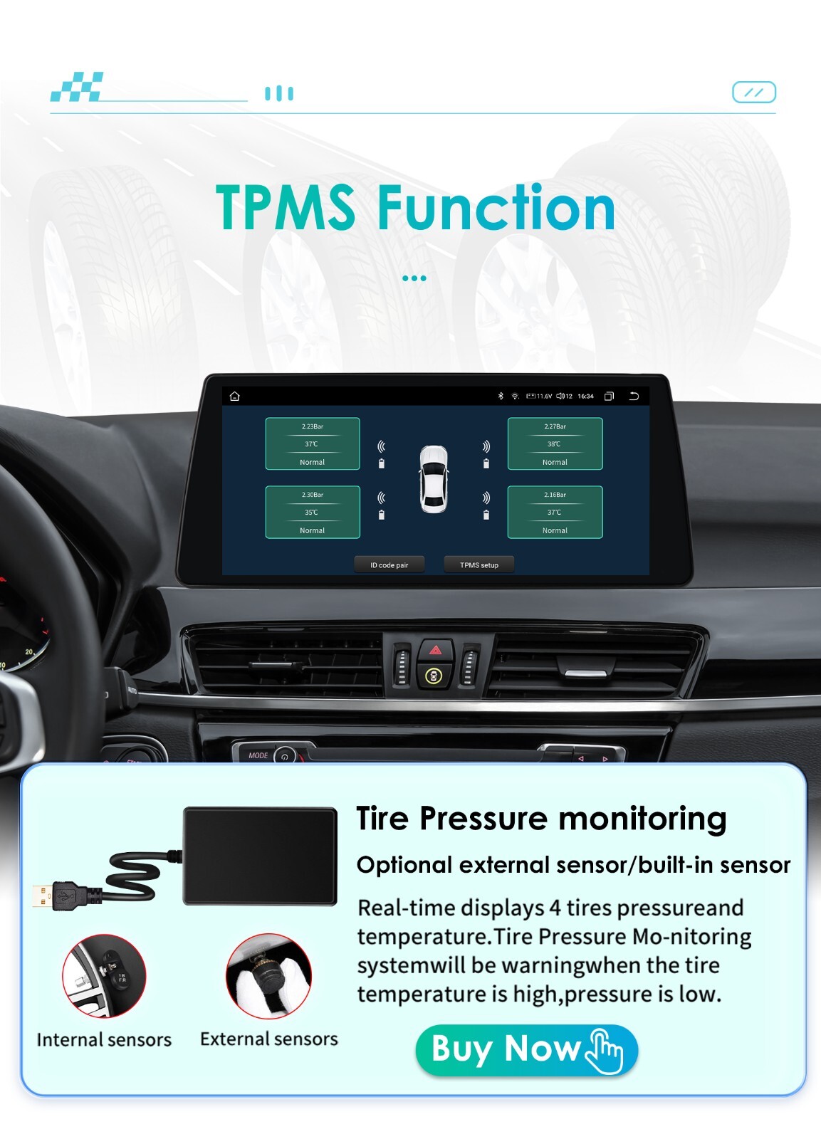 10.25" For BMW X1 F48 NBT 2016-2017 CarPlay Car Radio Android 14 GPS WiFi 4Core