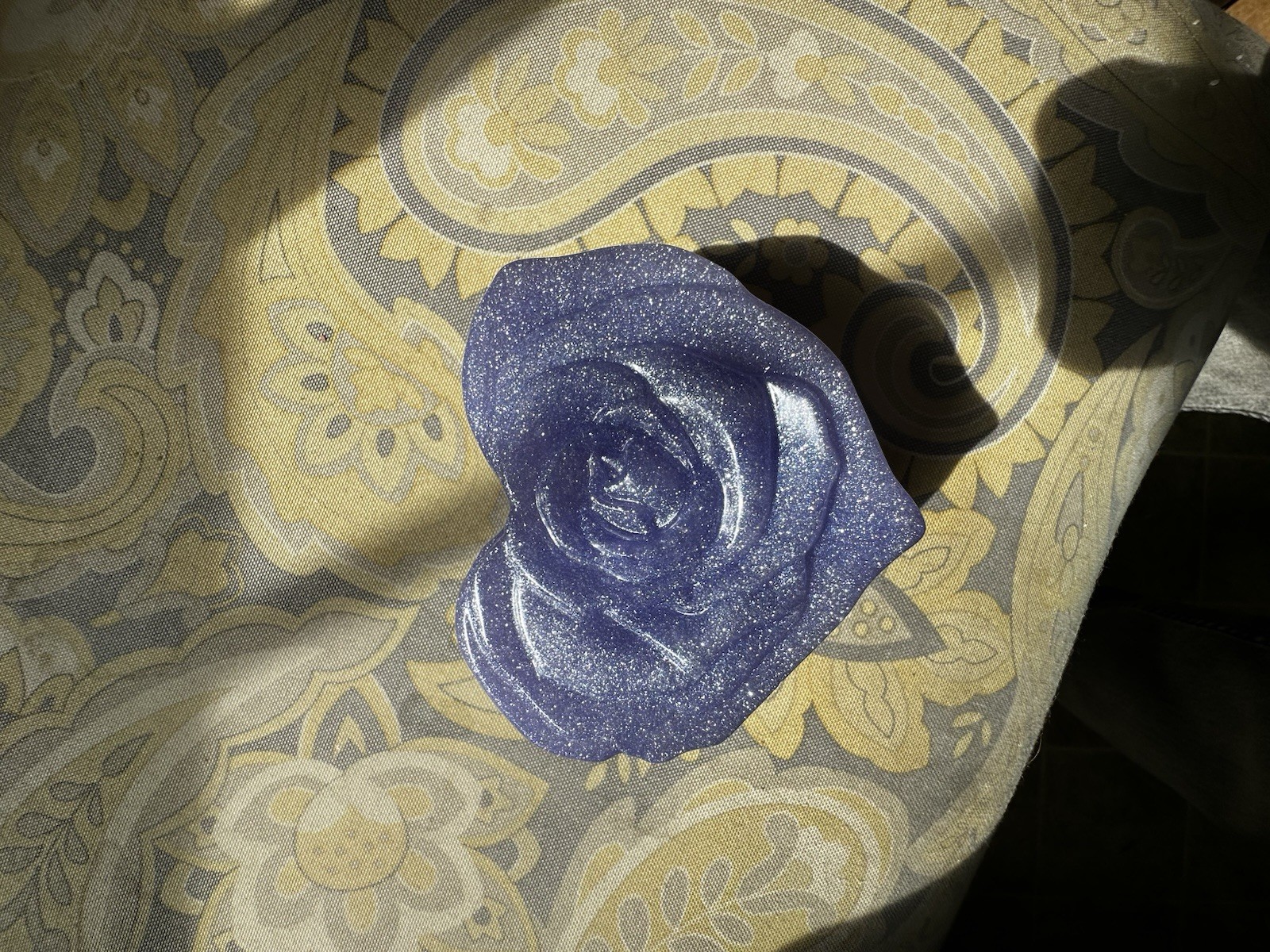 Purple Resin Heart Bowl