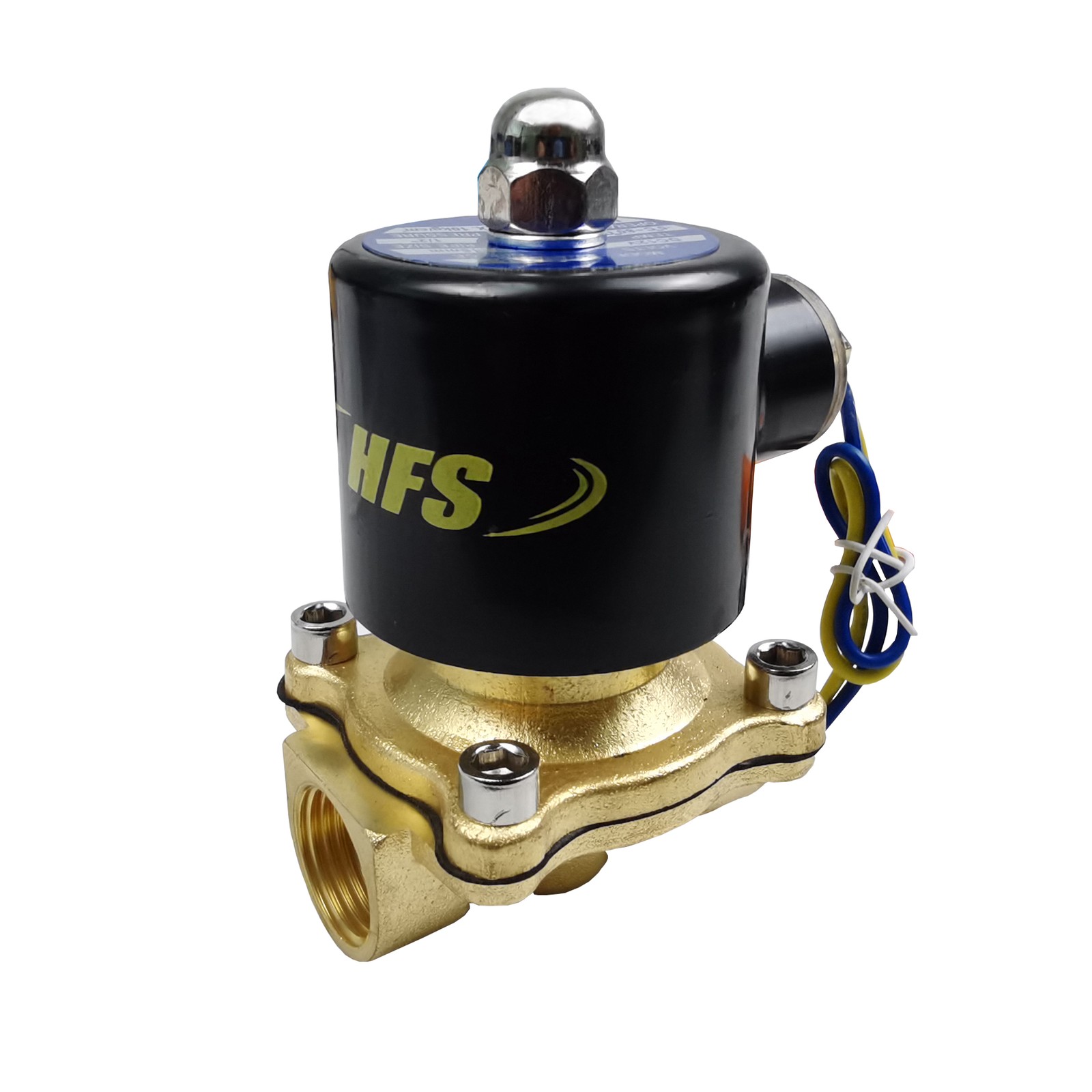 HFS(R) 12V Dc 1/2" Electric Solenoid Valve Water Air Gas, Fuels N/C