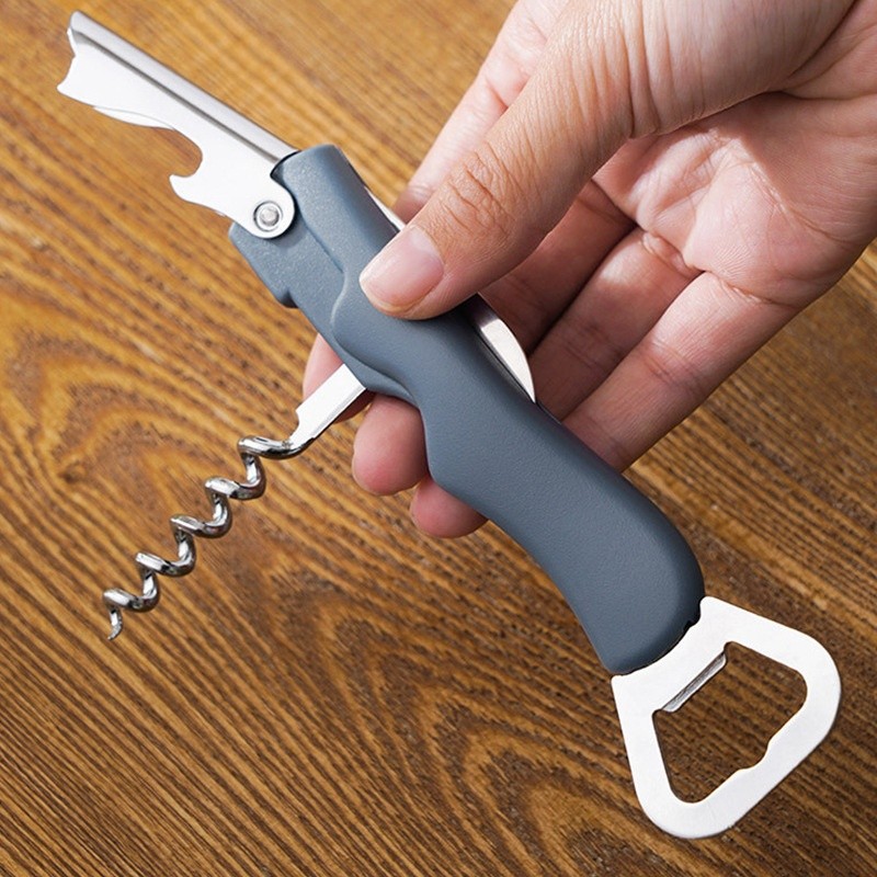 Beer can opener made of stainless steel, multifunctional and versatile