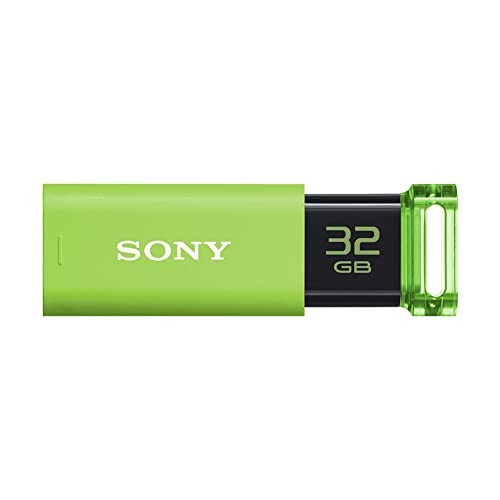 Sony USM32GU 32GB USB 3.1 Flash Drive Green Capless Memory Stick Japan New