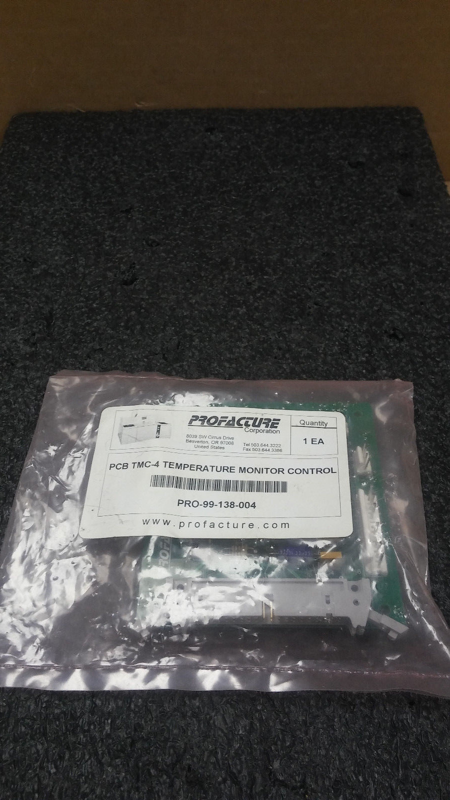 PROFACTURE PCB TMC-4 Temperature Monitor Control PRO-99-138-004