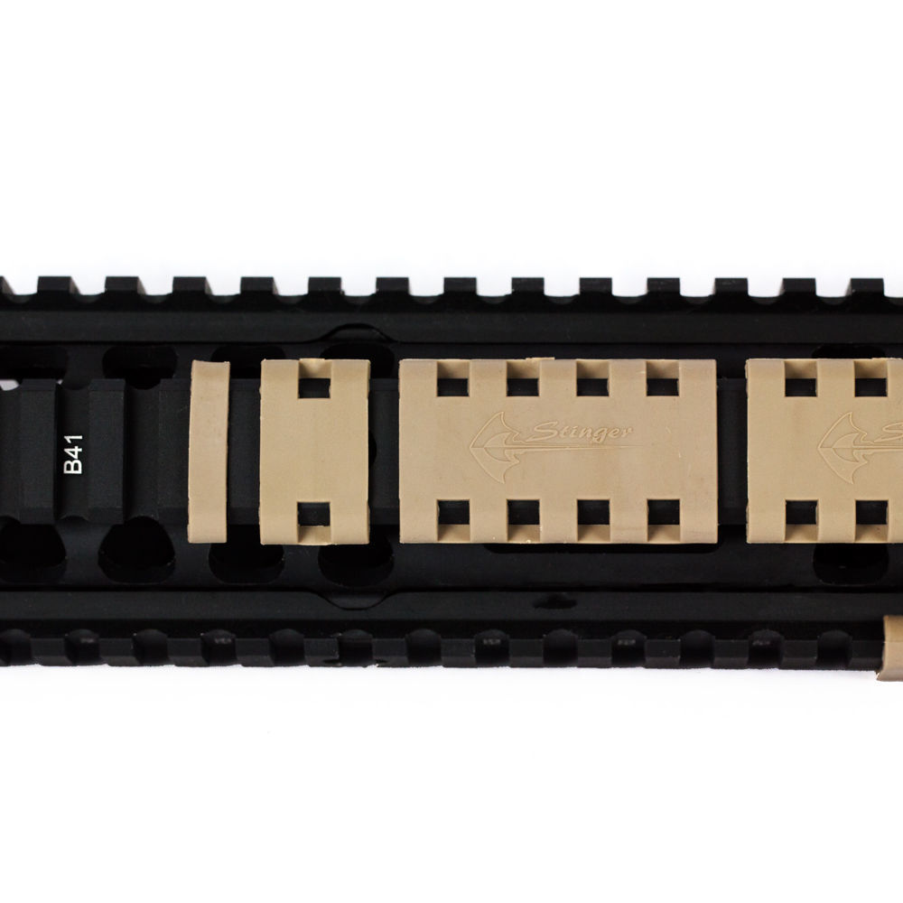 TAN/FDE!Pack of 20 Pieces! 1 2 5 Slots Picatinny Weaver Rail Cover Keymod Square
