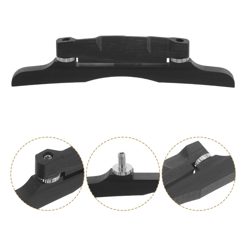Bridge Mandolin Tone Enhancing Parts Ebony for Stringed Instrument Replacement