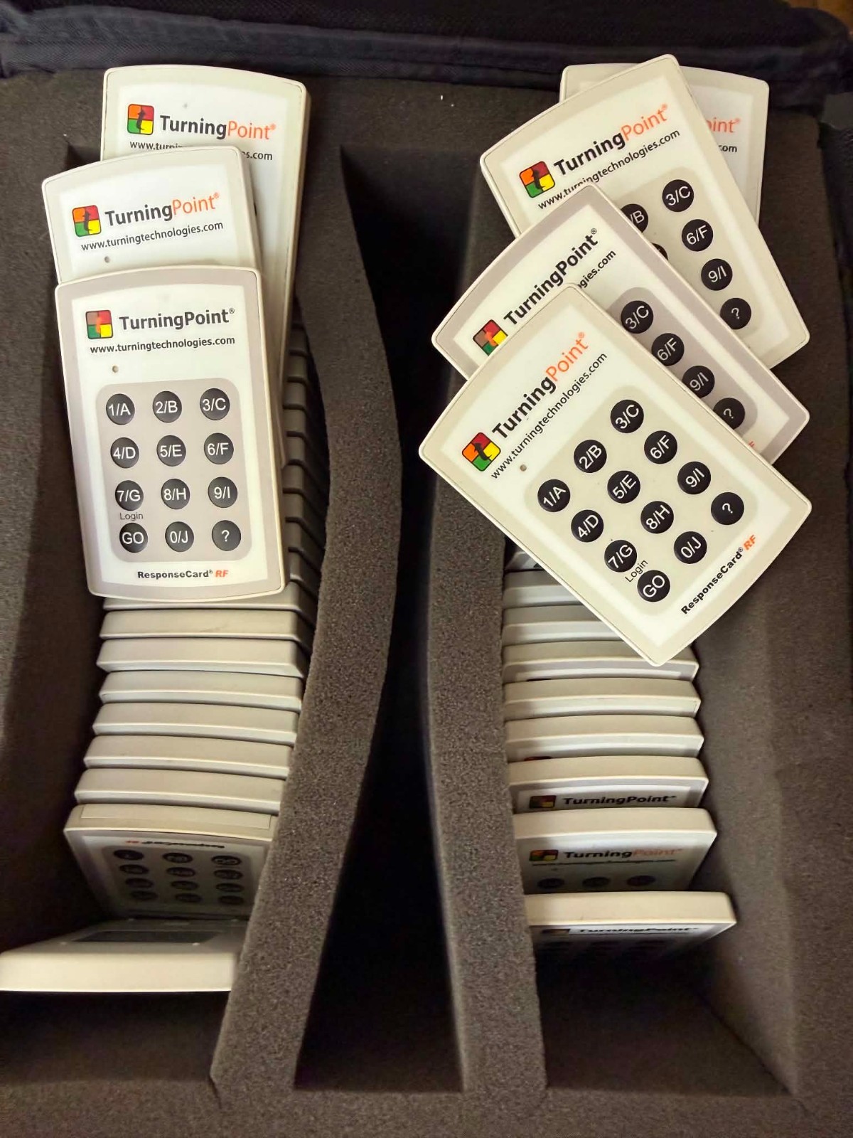 50 Turning Point Technologies Response Card RCRF-01 (50 FCLASSROOM CLICKERS)