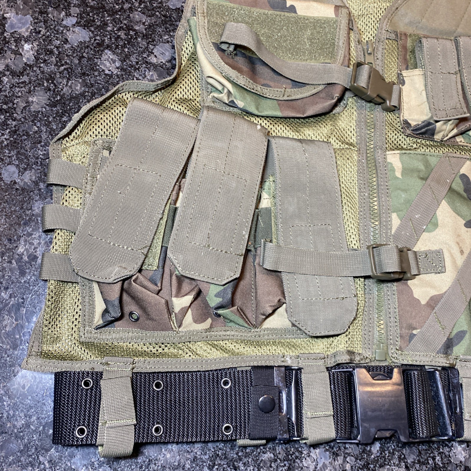 Voodoo Tactical Load Bearing Vest Camo Army Adjustable
