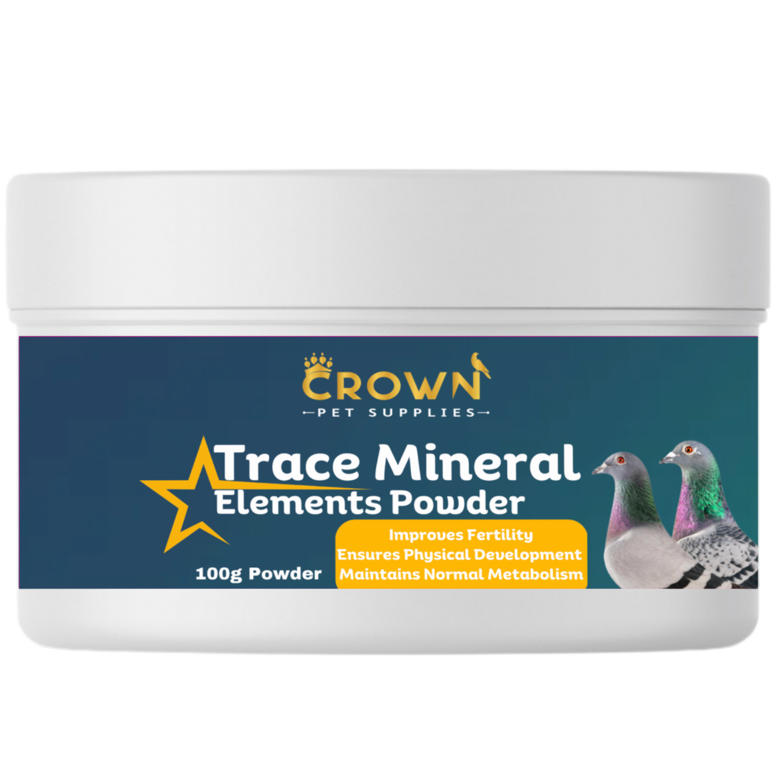 Trace Mineral Full Elements Powder for Pigeons, Racing Pigeons & Birds 100 Grams
