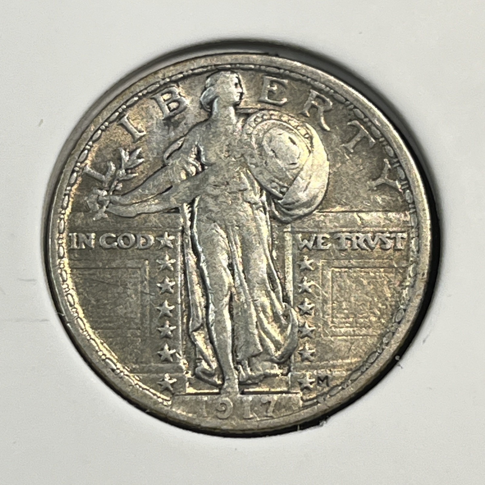 1917 Type 2 Standing Liberty Quarter Silver