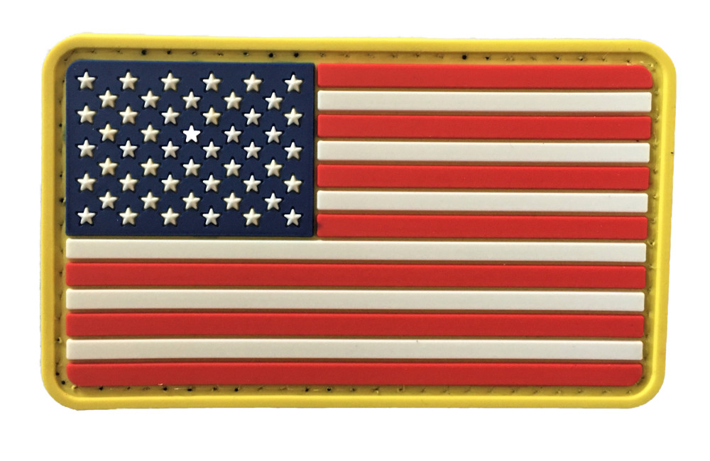 US Flag Regular PVC Patch (USMC SEAL F-18 F-35 Special Forces) 20