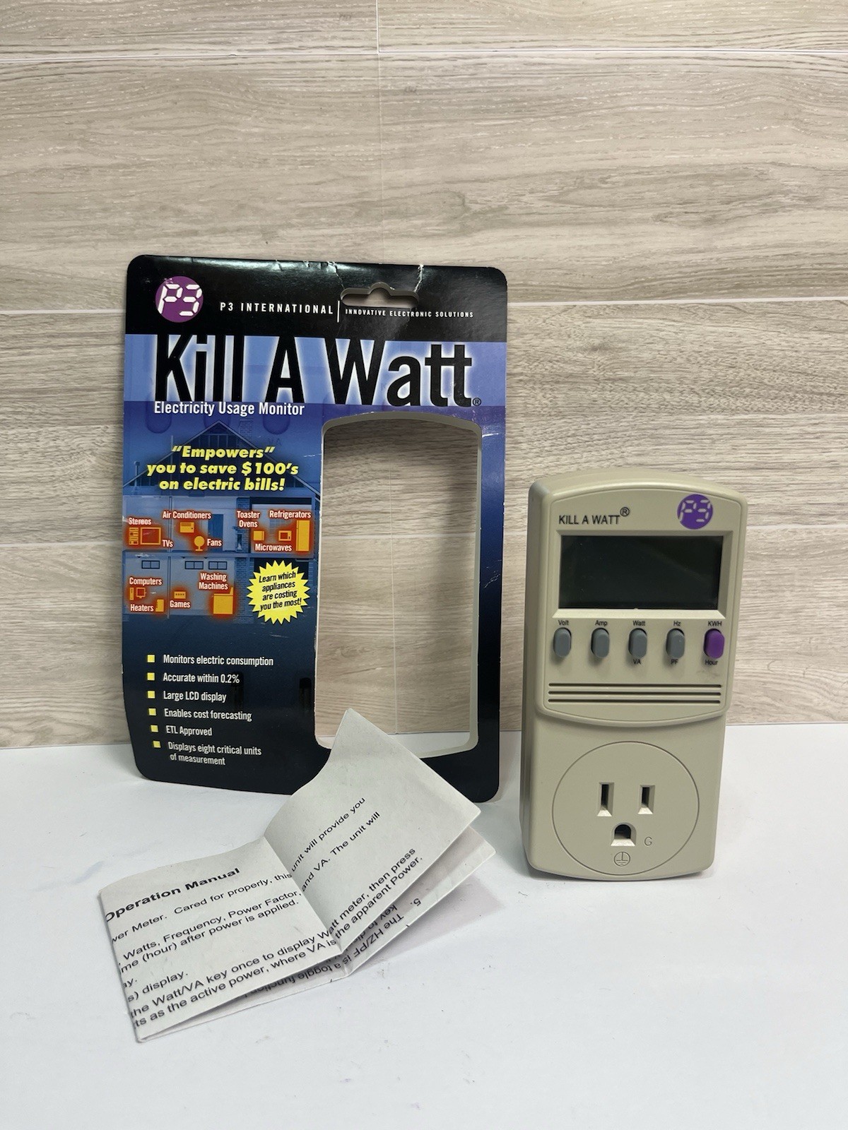 P3 Kill A Watt Model P4400 Electricity Usage Monitor killawatt TESTED