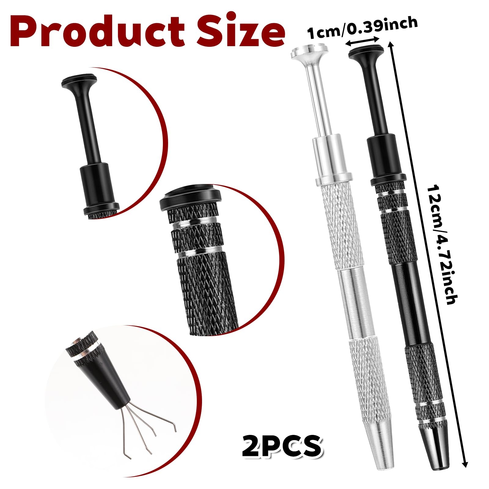 2 Pcs Piercing Changing Tools, Earring Grabber Tool, Piercing Ball Grabber To...