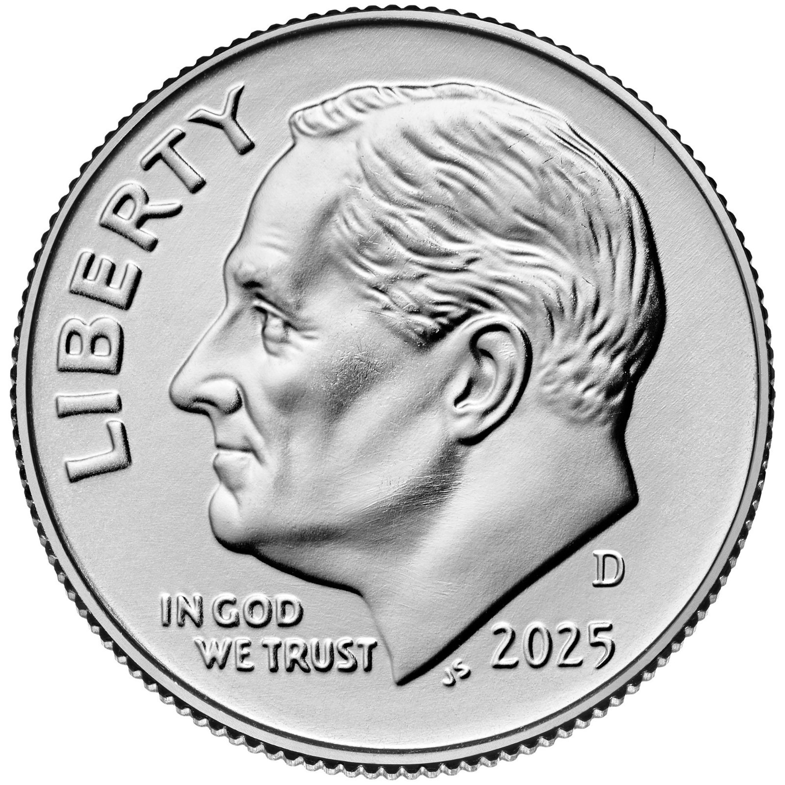 2025  D   Roosevelt Dime - BU