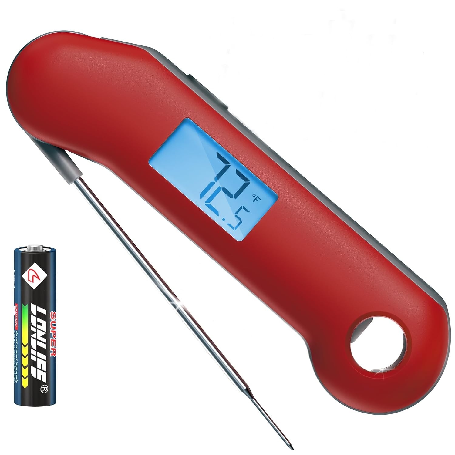 Professional Digital Meat Thermometer, Ultra Fast 0.5 Sec Instant Read, NIST Cer