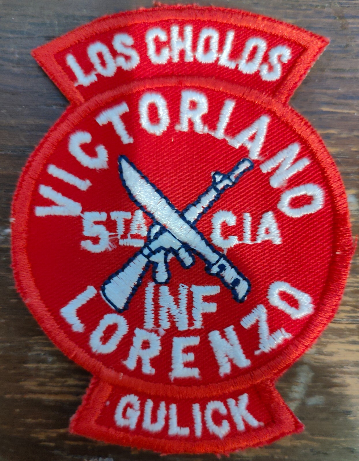 5th Infantry Company Gulick patch rare red version Panama Defense Forces PDF