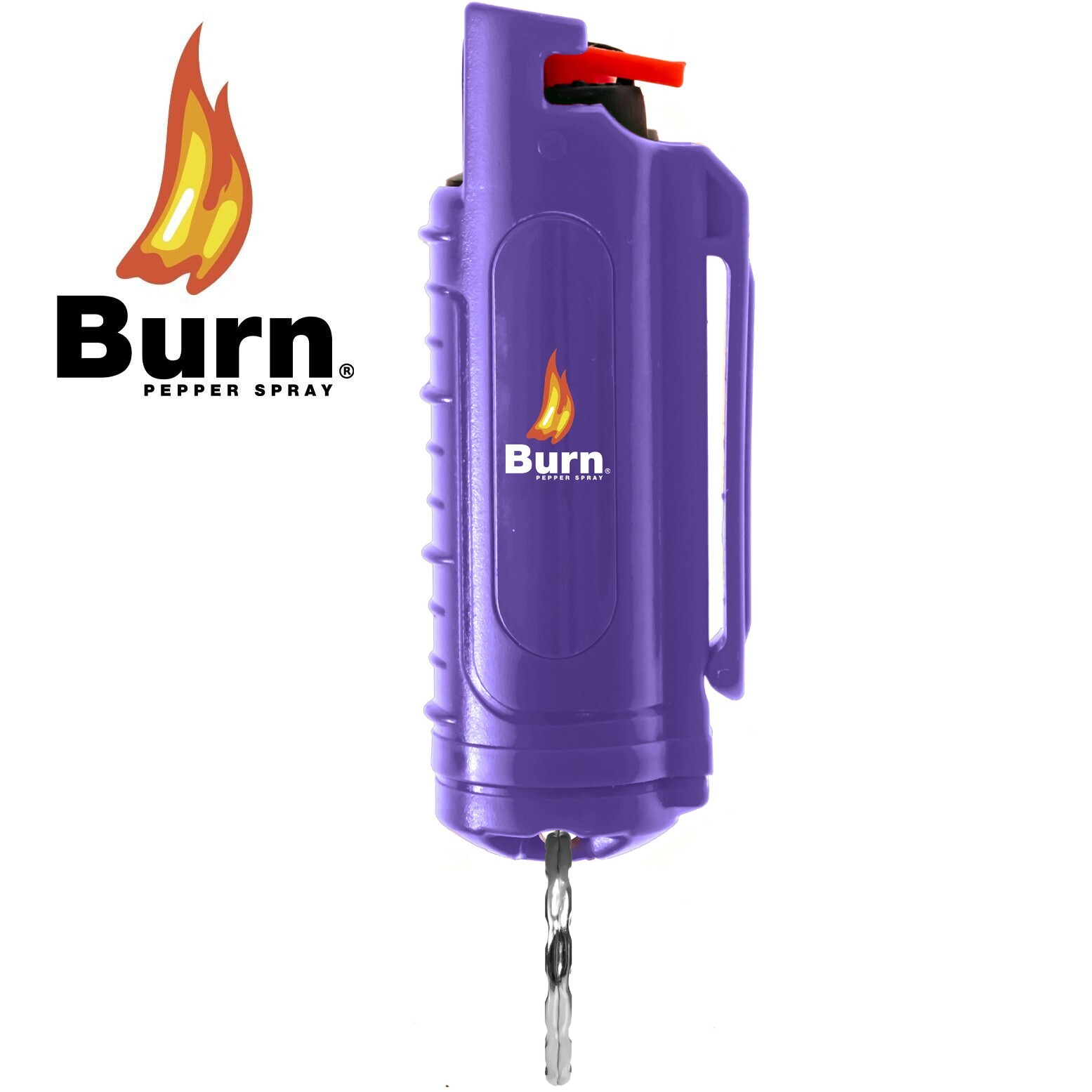 Burn Pepper Spray 1/2oz Self Defense Keychain Security Purple