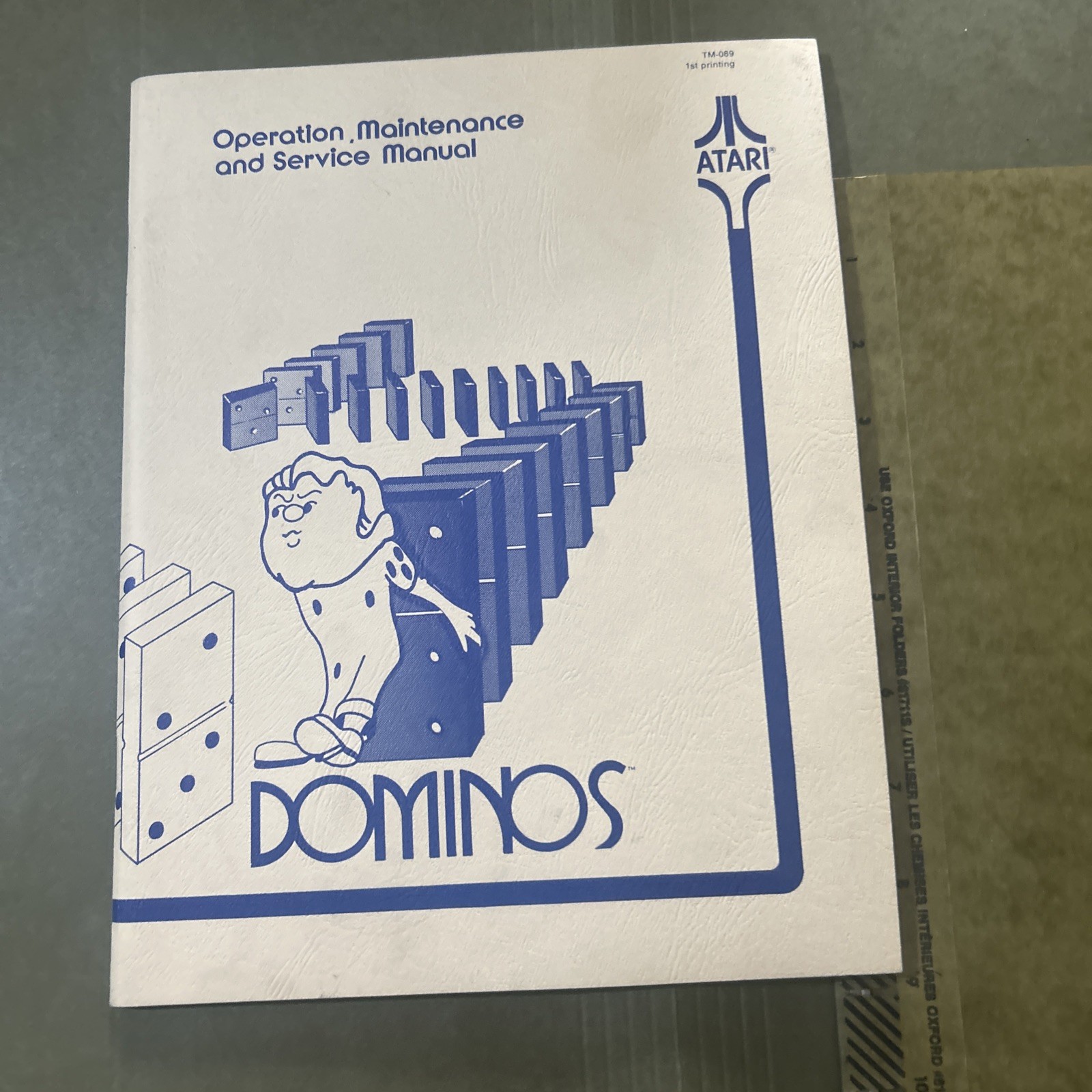 Original Factory Dominos  Atari Arcade Video Game Owners Manual