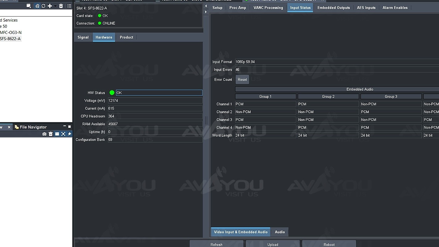 Ross openGear SFS-8622-A A/V Frame Synchronizer + Audio Embedding / De-Embedding