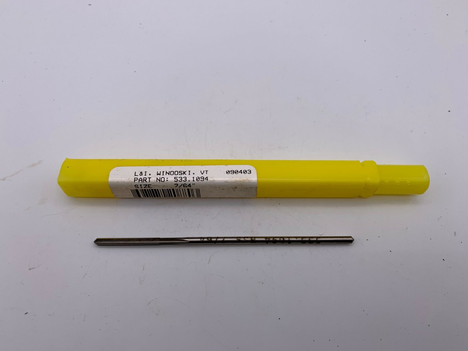 Lavallee & Ide 533.1094  7/64" High Speed Steel, Straight Flute Reamer