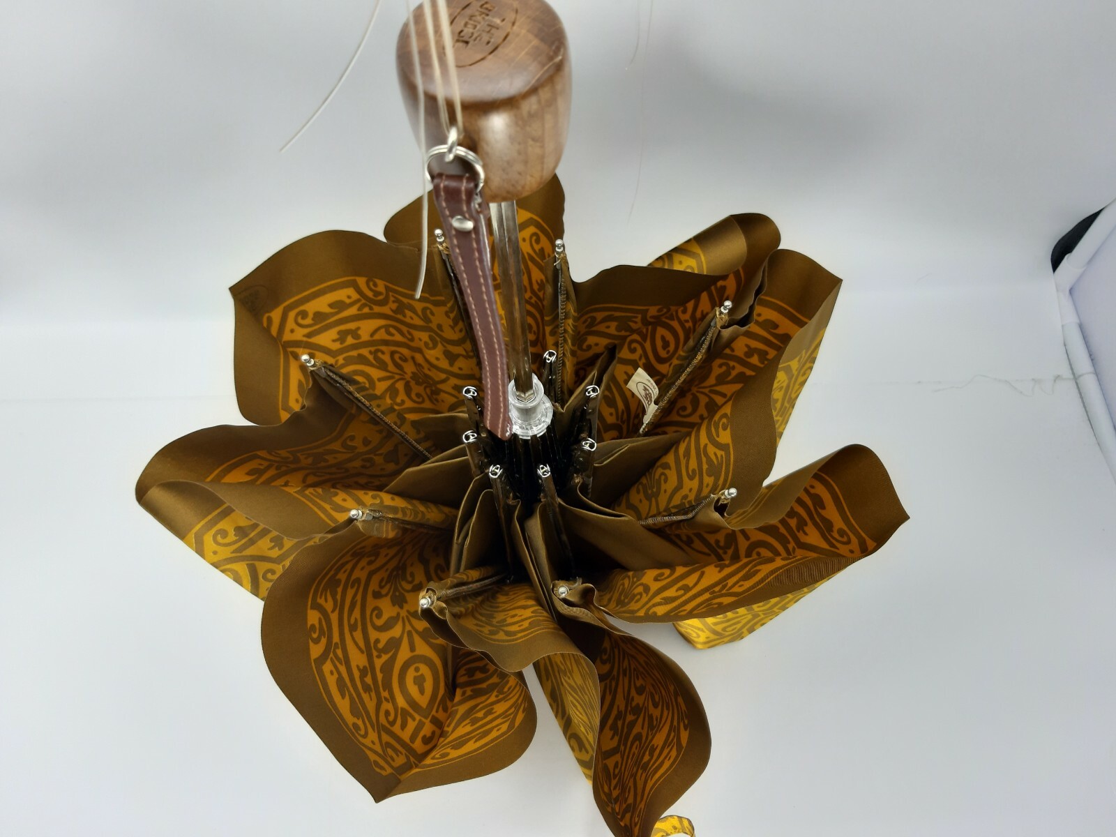 Unisex Mini Umbrella - Technofibre - Bronze/Yellow - Cod.653 - The Bridge