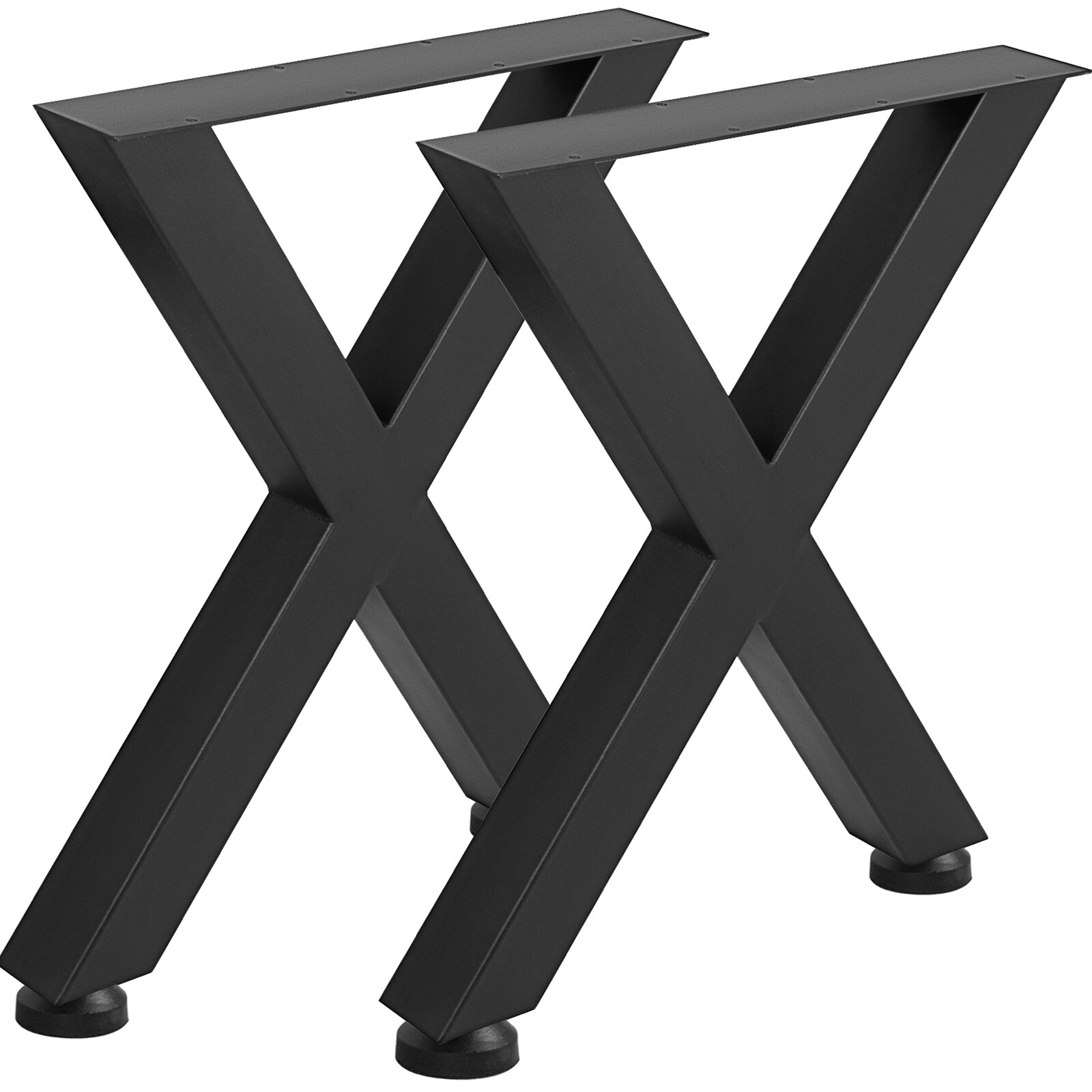 2Pcs Table Legs Endurance Solid Steel Metal Heavy Duty Furniture Legs 28" x 24"