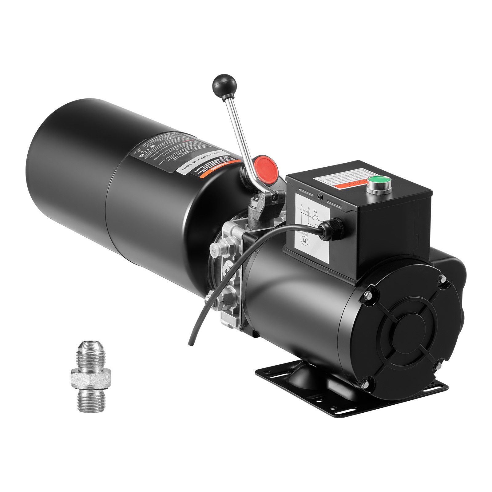 Uimoso Hydraulic Pump Power Unit AC 110V 10 Quart Single Acting System