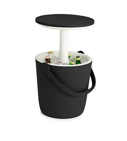 Keter Go Bar 4.2 Gallon Portable Beer and Wine Cooler with Handle and Graphite