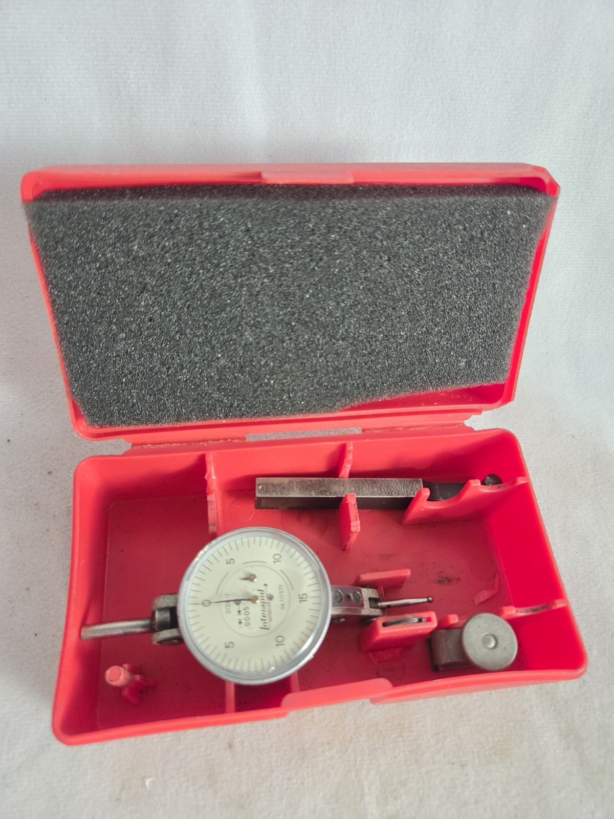 Interapid 74.111370 312B-1 Test Indicator Dial Type with Case .0005" Resolution