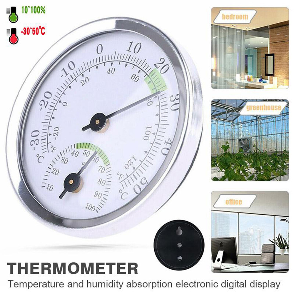 Analog Thermometer Hygrometer Mini Humidity Meter Gauge Temperature Room Indoor