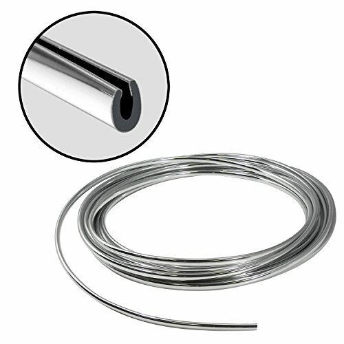 16 Feet Full Size Chrome U Shape Truck Door Edge Guard Trim
