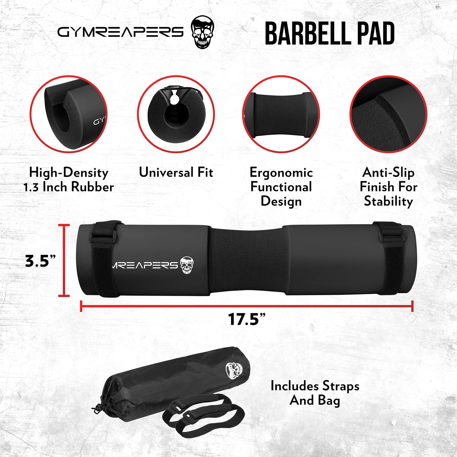 Barbell Squat Pad - Protective Bridge Pad For Hip Thrust, Squats, Lunges - Hi...
