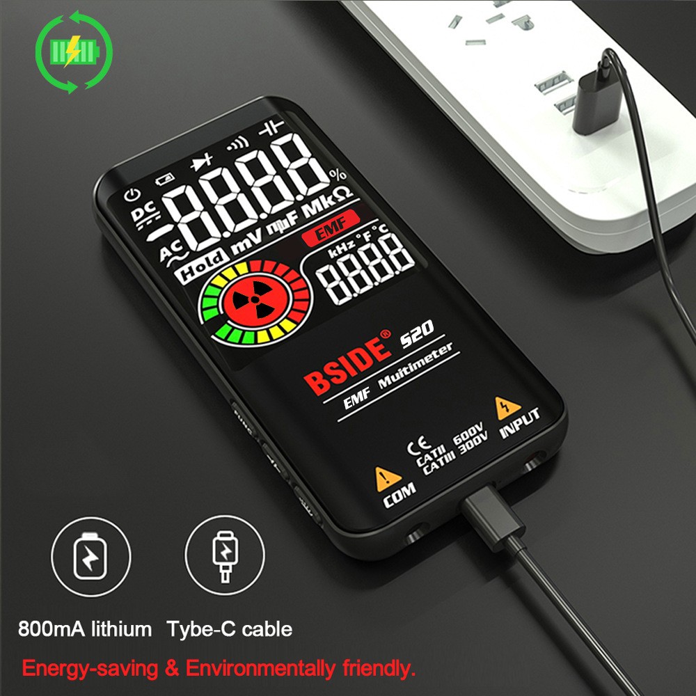 Digital EMF Meter Electromagnetic Radiation Detector Radiation Dosimeter Tester