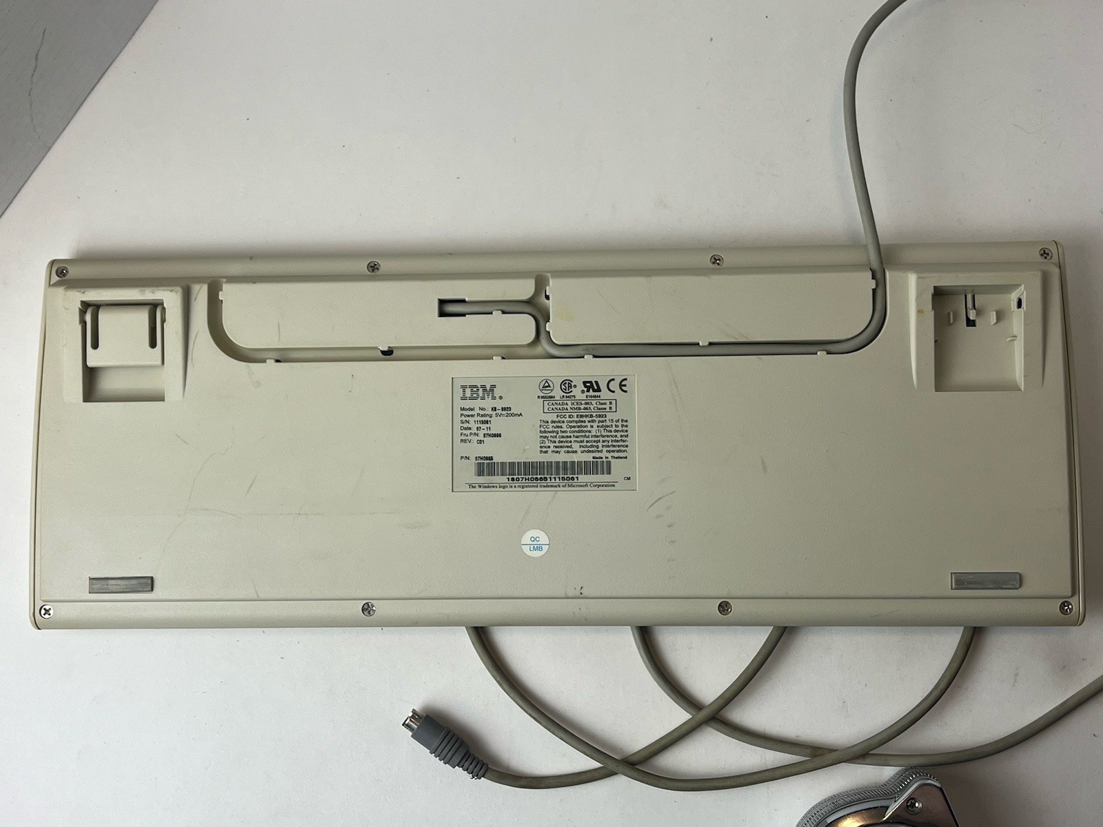 ⌨️VTG. IBM KB-8923 Computer Keyboard Untested Retro Computing 1 Day Ship!👍