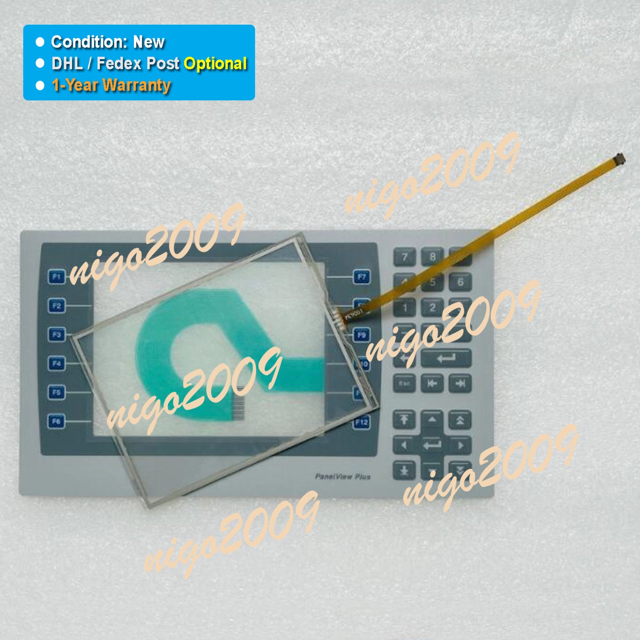 Touch Screen Membrane Keypad Fit for AB 2711P-B7C22D9P-A 2711P-B7C22D9P A SER A