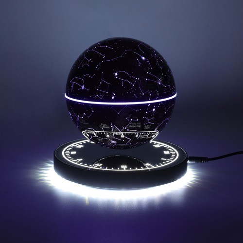 Magnetic Levitation Floating Globe Light LED World Map Rotating Night Lamp NEW