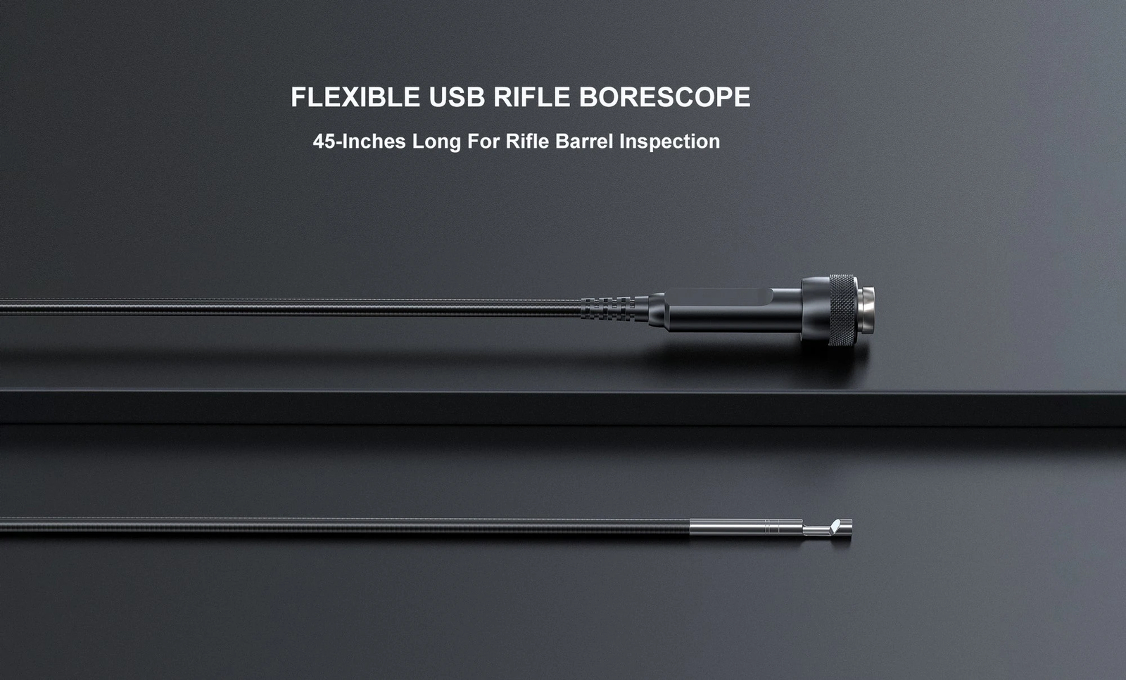 Lens Rifle Borescope Camera 45-inch Flexible Probe Visual Barrel Inspection Tool