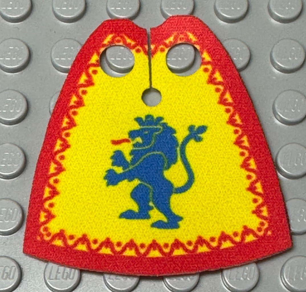 Lion Knights Cloth Printed Capes For LEGO® Minifigures Medieval Castle Lions LKC