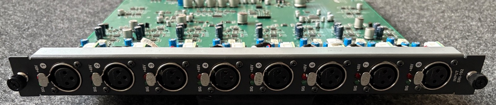 Avid S6L Stage 64 or Stage 32 SRI-192 Analog Input Card - 8 Mic / Line - Preamps