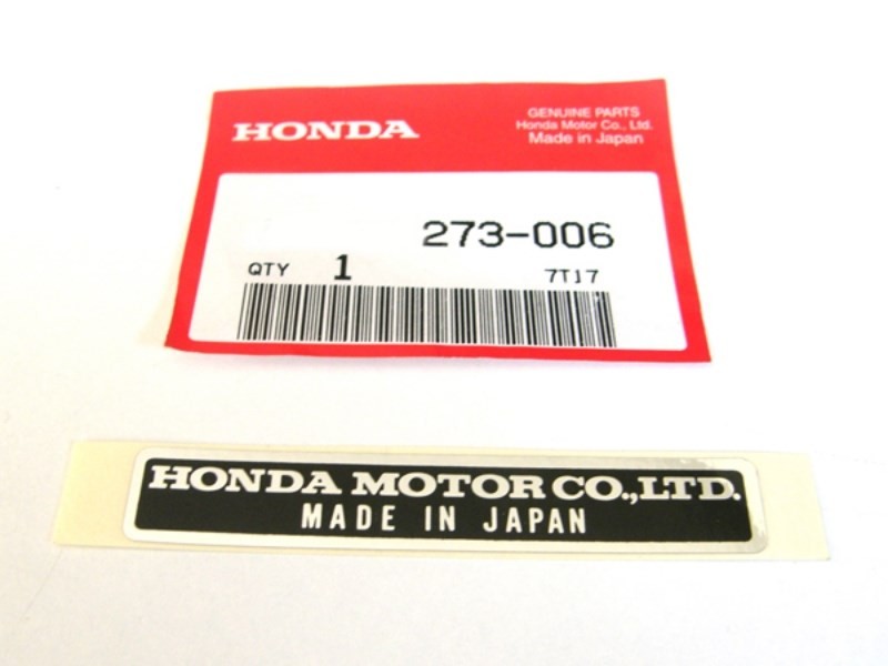 Honda Motor Co Ltd Frame Emblem Decal Sticker NOS z50 cb160 cl160 cb175 cl175