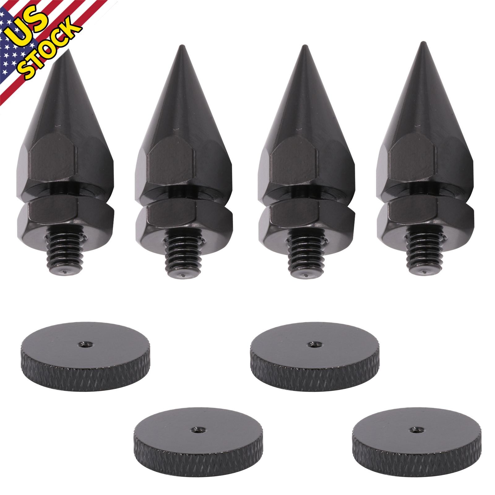 4* M6 Carbon iron Speaker Isolation Spike Cone Stand Feet Damper Hifi Audio DIY