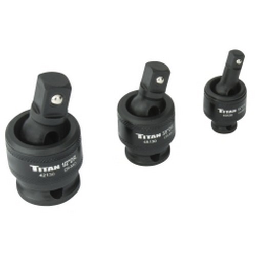 Titan Tools 40160 3 Piece Impact Socket Universal Joint Set