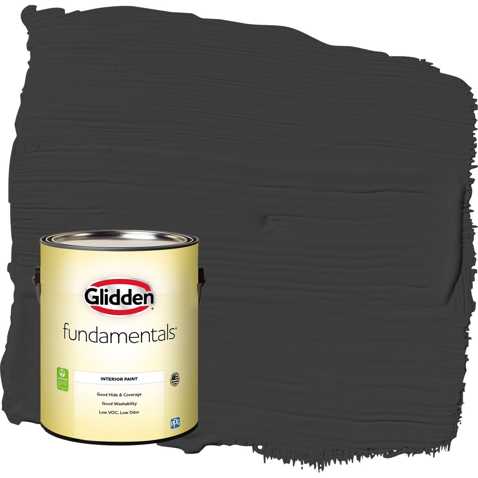 Gallon of Black Eggshell Interior Paint for Walls and Ceilings