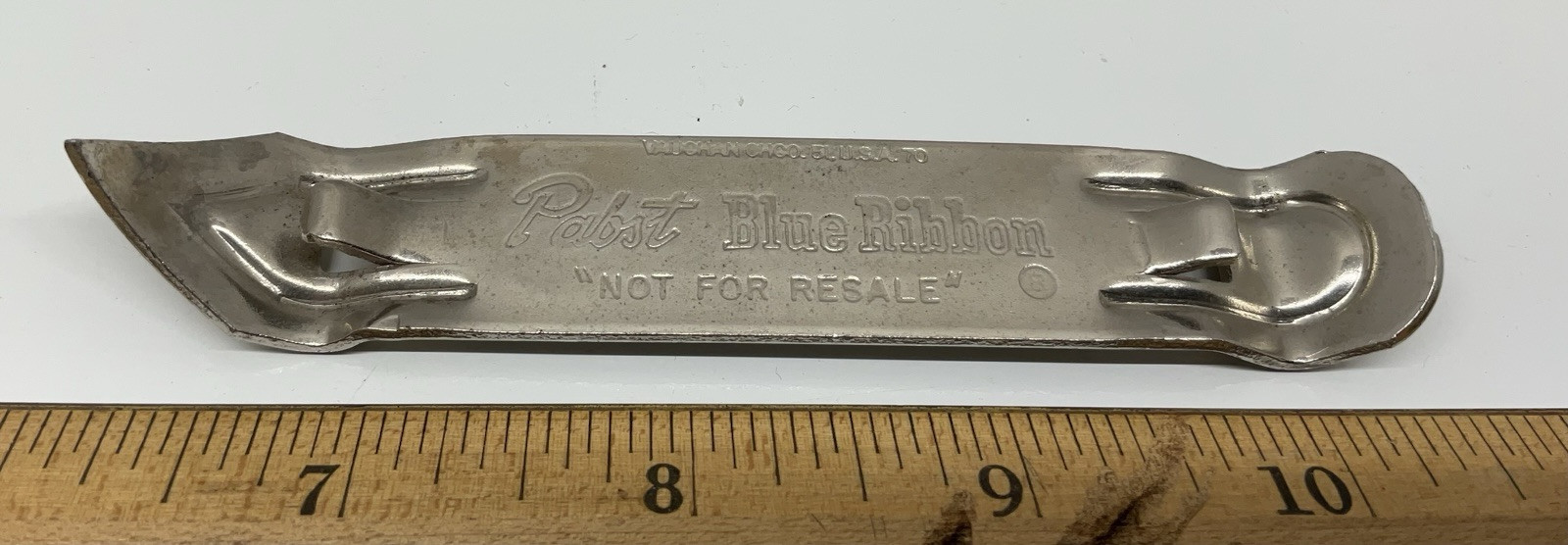 Vintage Pabst Blue Ribbon PBR Bottle Can Opener Vaughan Chicago Breweriana Bar