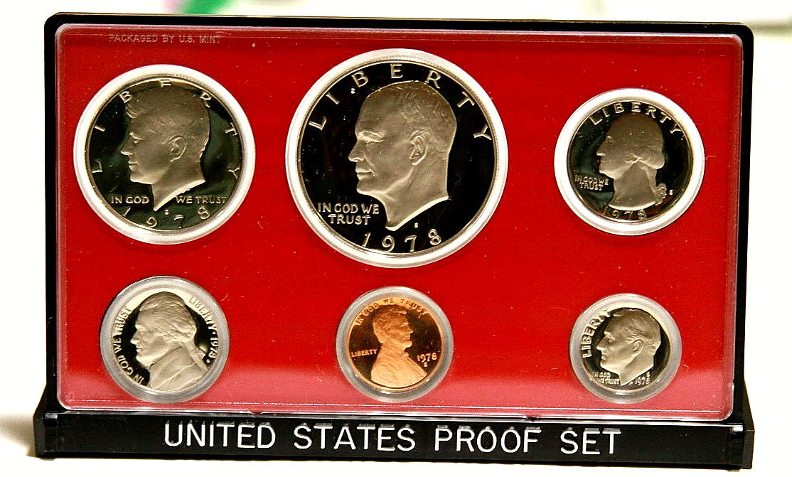 🔥1978-S U.S. Proof Set OGP Ike Dollar Toned Coins FREE SHIPPING🔥
