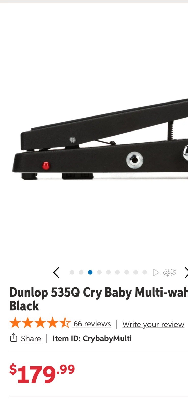 Dunlop 535Q Cry Baby Multi-wah Pedal - Black Wah Wah Wah-Wah 535 Q