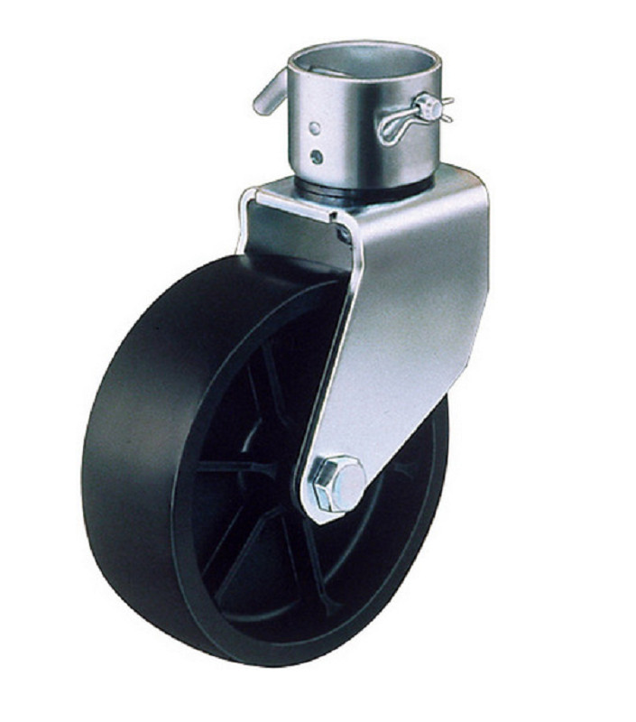 Trailer Jack Poly Wheel  Assemble w/ 2" Opening & 9/16" Pin Hole TJ-06-02 Farmer