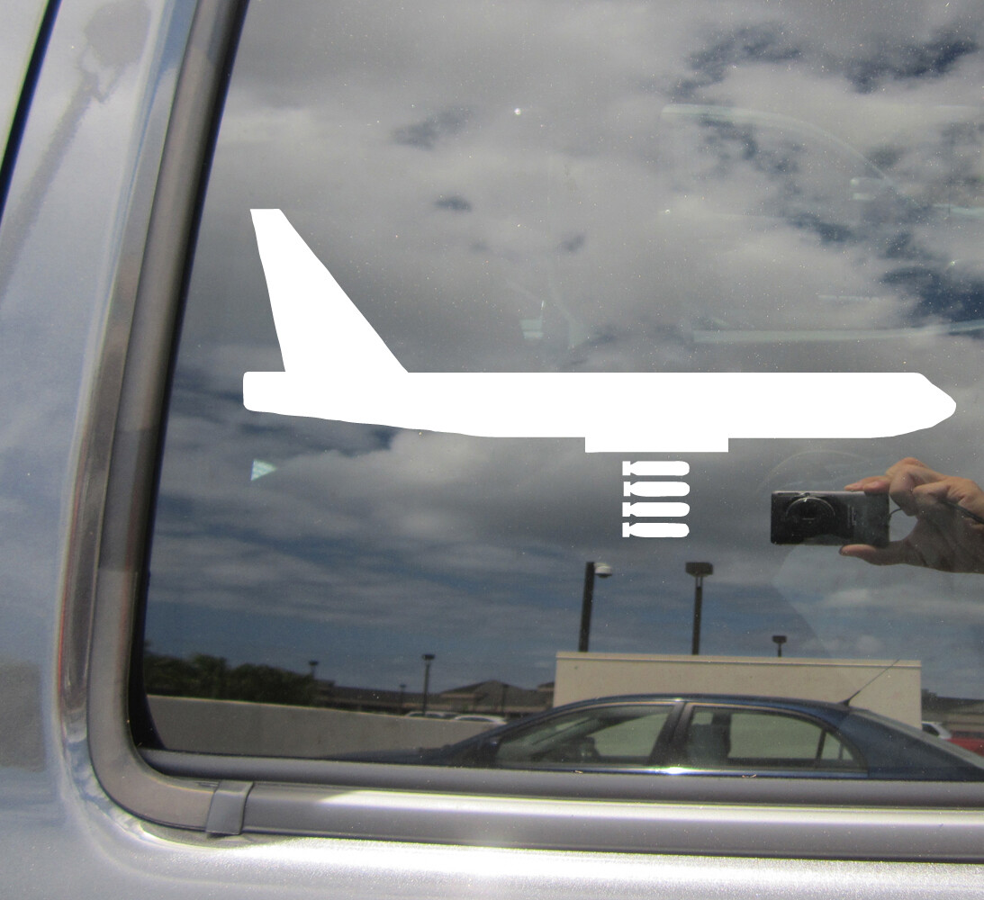 B52 Stratofortress Bomber - World War Car High Quality Vinyl Decal Sticker 10038