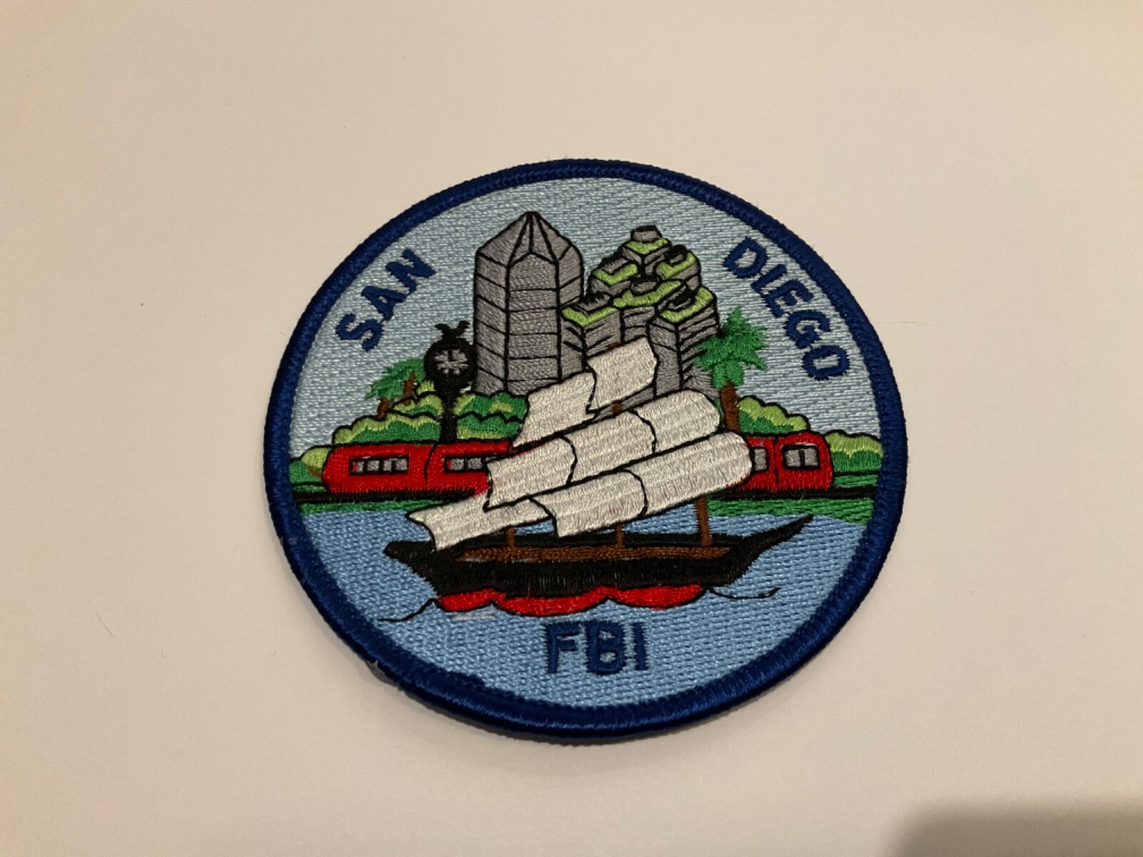 FBI San Diego California CA GMAN Police Sheriff Sailboat patch