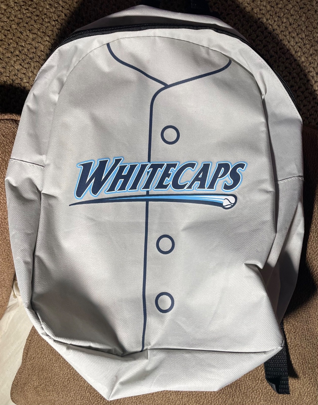 NEW WEST MICHIGAN WHITECAPS BACKPACK DETROIT TIGERS MINOR LEAGUE GRAND RAPIDS MI