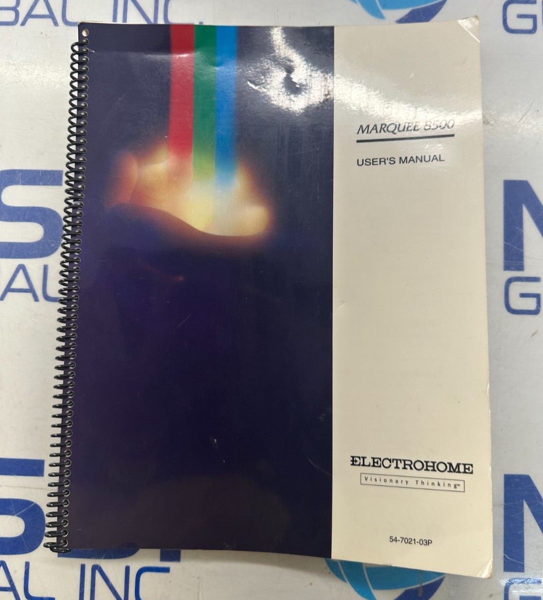 MARQUEE 8500 ELECTROHOME  VISIONARY THINKING USER  MANUAL